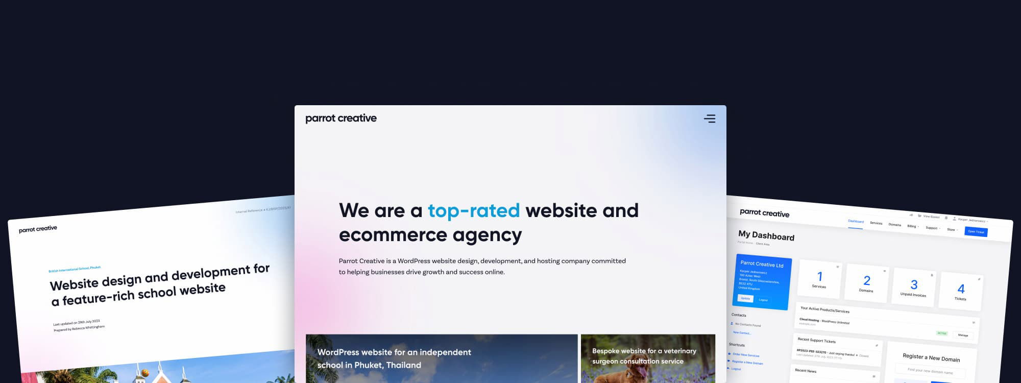 Parrot Creative brand refresh announcement graphic