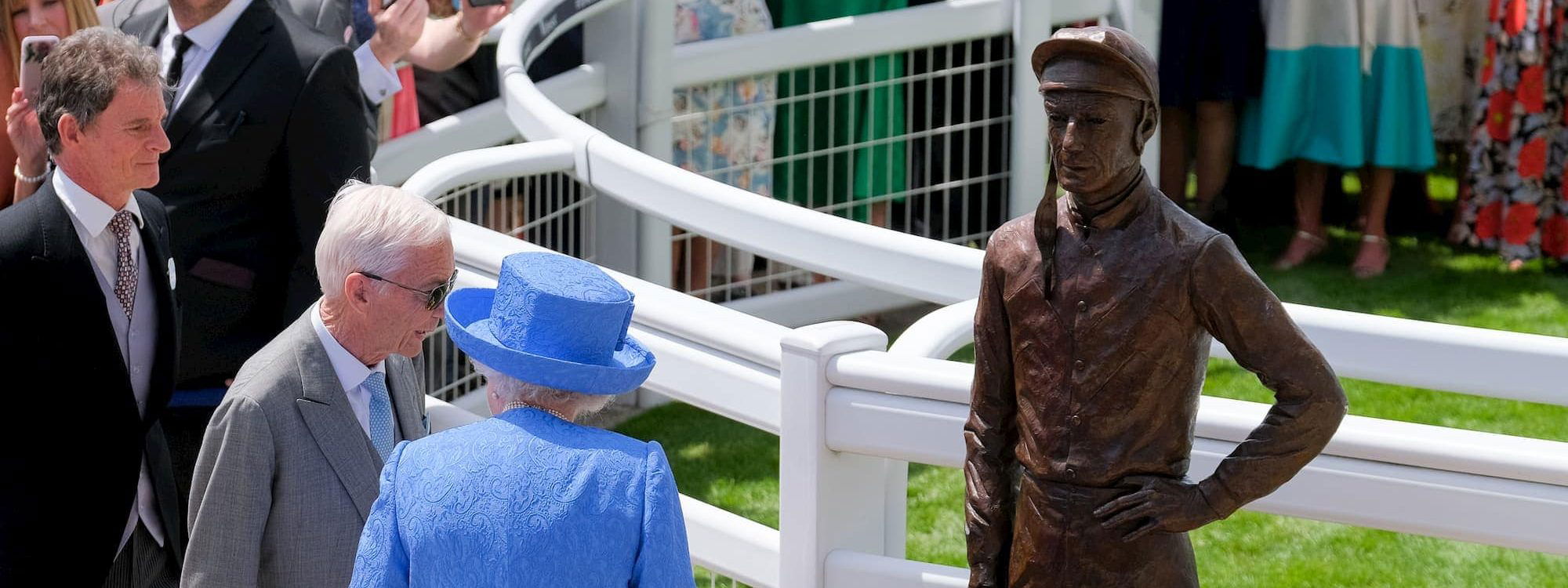 William Newton with HRH Queen Elizabeth