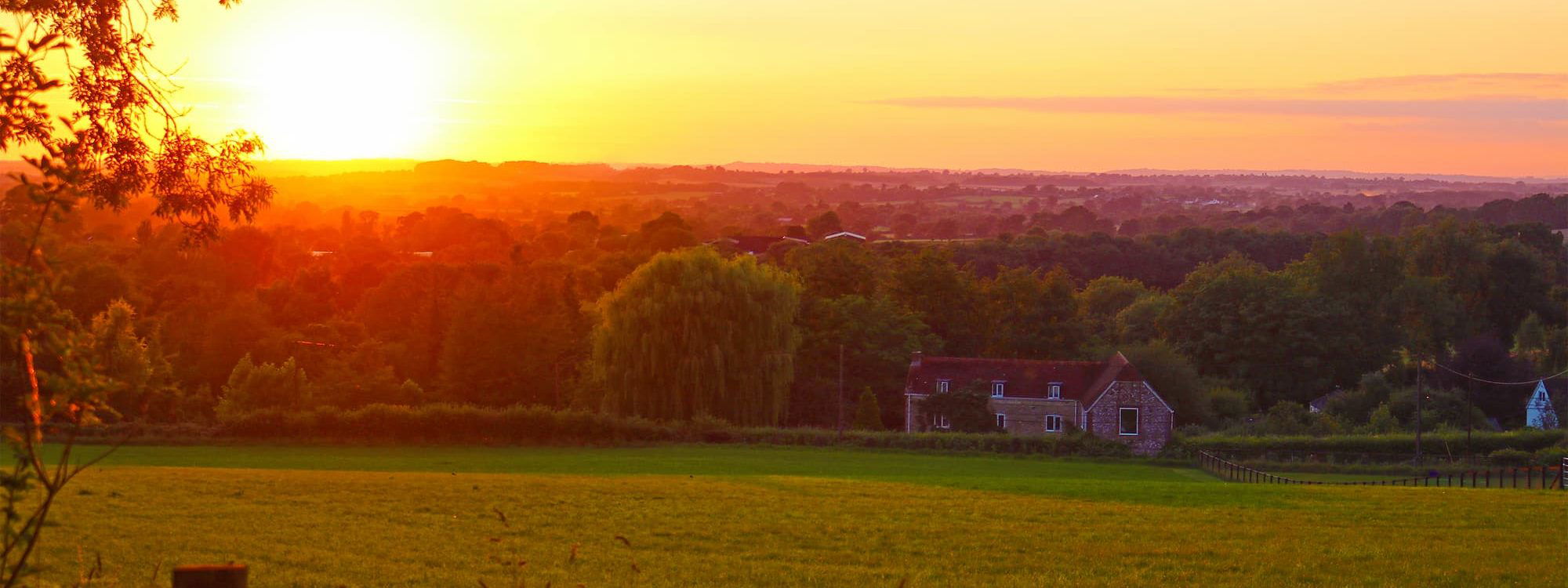 Sunset at Hambledon Hill, Child Okeford